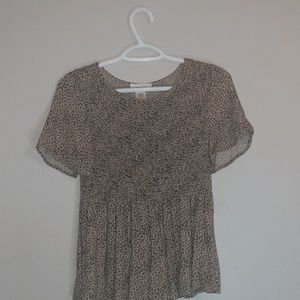 Leopard print blouse